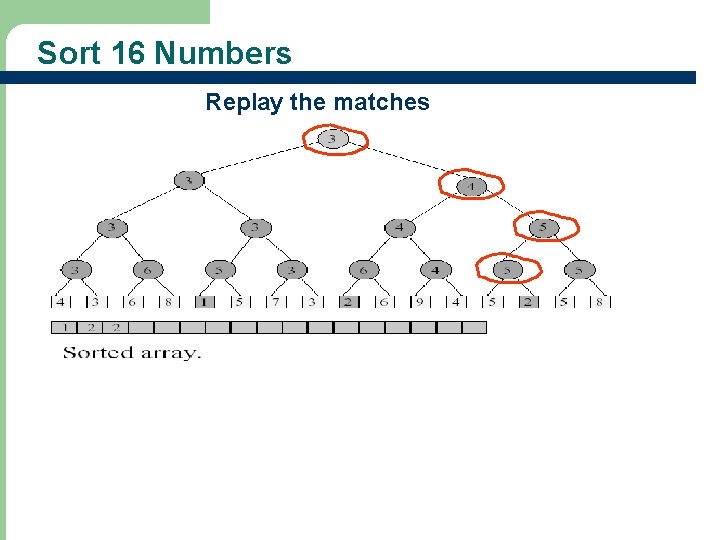 Sort 16 Numbers Replay the matches 14 