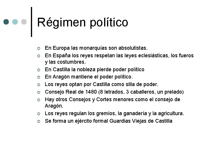 Régimen político ¢ ¢ ¢ ¢ ¢ En Europa las monarquías son absolutistas. En Régimen político ¢ ¢ ¢ ¢ ¢ En Europa las monarquías son absolutistas. En