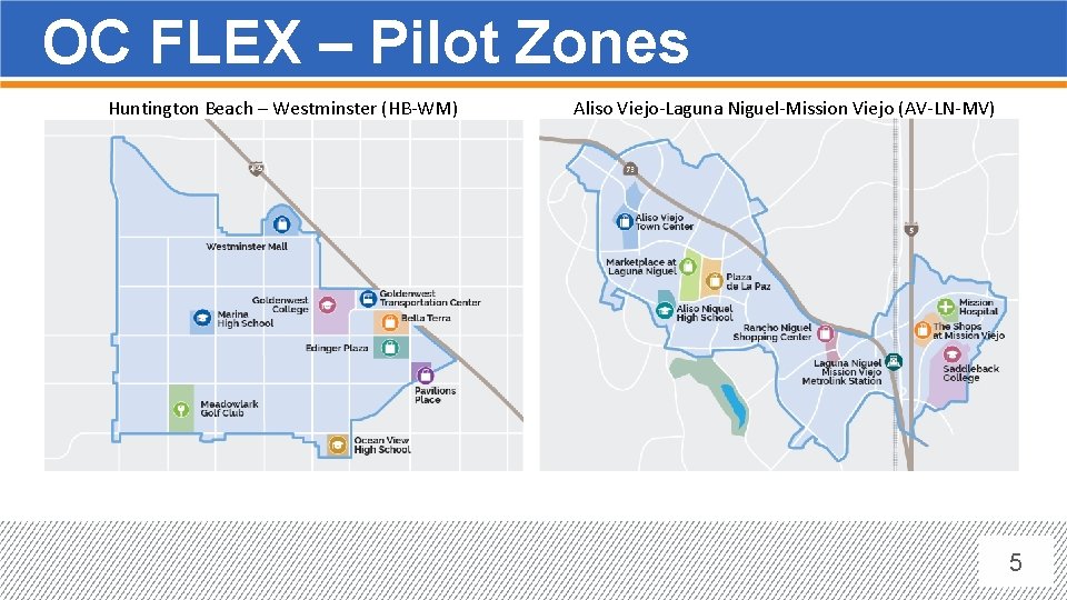 OC FLEX – Pilot Zones Huntington Beach – Westminster (HB-WM) Aliso Viejo-Laguna Niguel-Mission Viejo