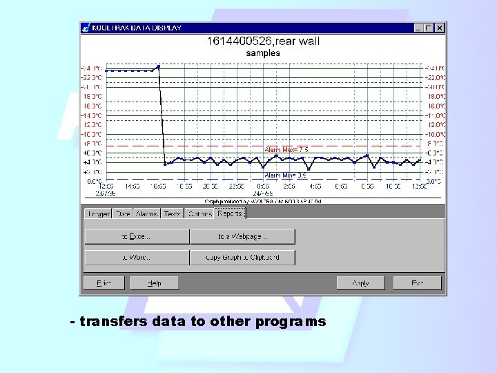 - transfers data to other programs - transfers data to other programs