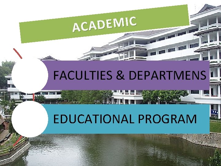 C I M E D ACA FACULTIES & DEPARTMENS EDUCATIONAL PROGRAM 