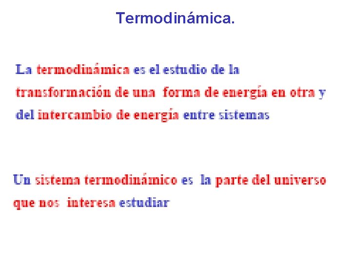 Termodinámica. 