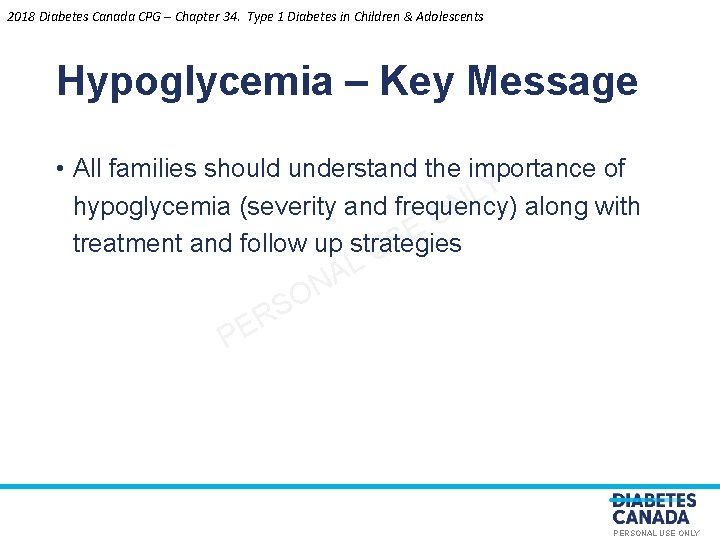 2018 Diabetes Canada CPG – Chapter 34. Type 1 Diabetes in Children & Adolescents