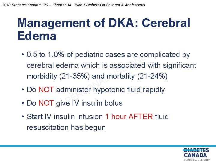 2018 Diabetes Canada CPG – Chapter 34. Type 1 Diabetes in Children & Adolescents