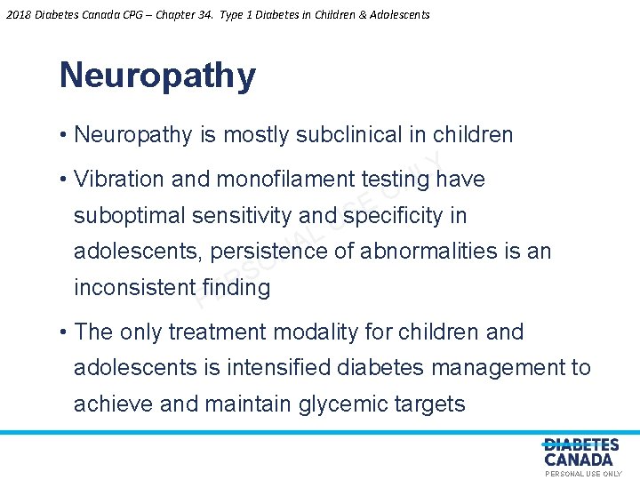 2018 Diabetes Canada CPG – Chapter 34. Type 1 Diabetes in Children & Adolescents