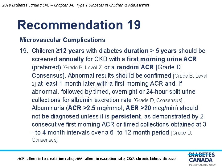 2018 Diabetes Canada CPG – Chapter 34. Type 1 Diabetes in Children & Adolescents