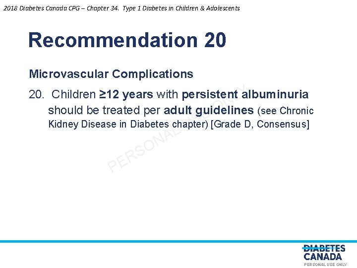 2018 Diabetes Canada CPG – Chapter 34. Type 1 Diabetes in Children & Adolescents