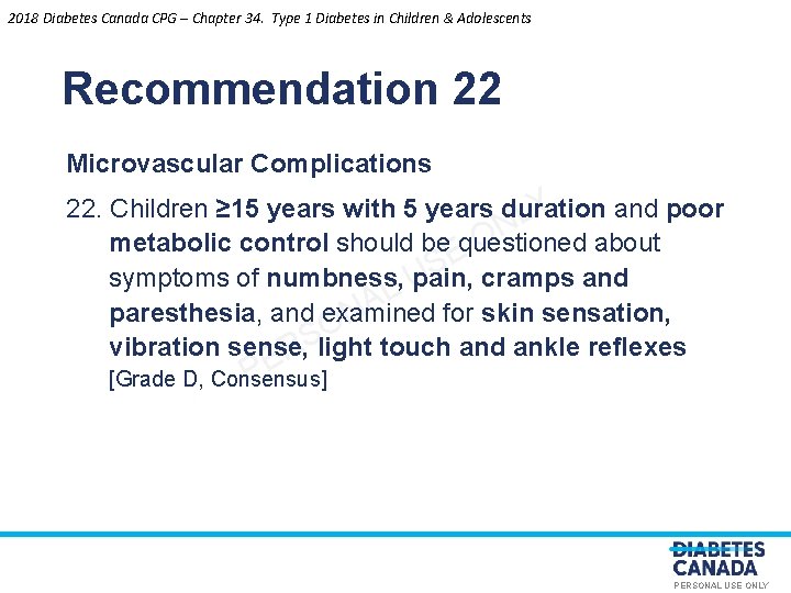 2018 Diabetes Canada CPG – Chapter 34. Type 1 Diabetes in Children & Adolescents