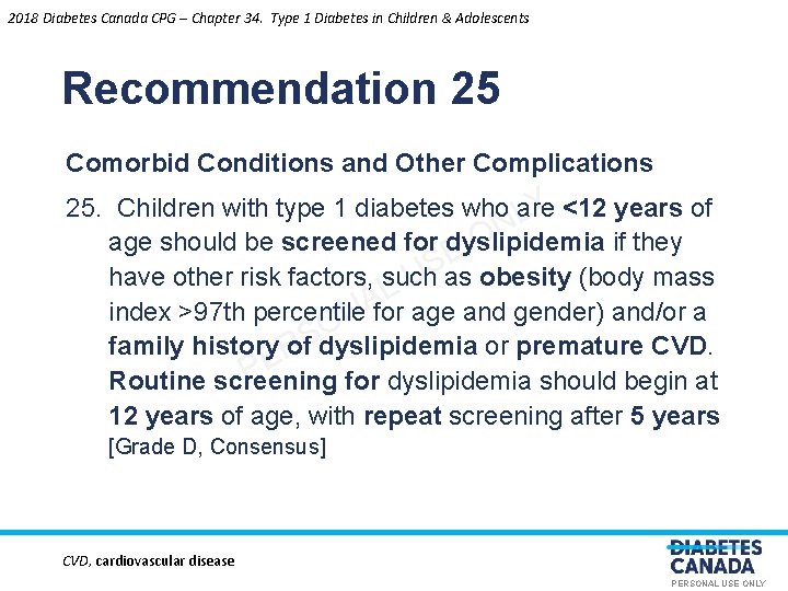 2018 Diabetes Canada CPG – Chapter 34. Type 1 Diabetes in Children & Adolescents