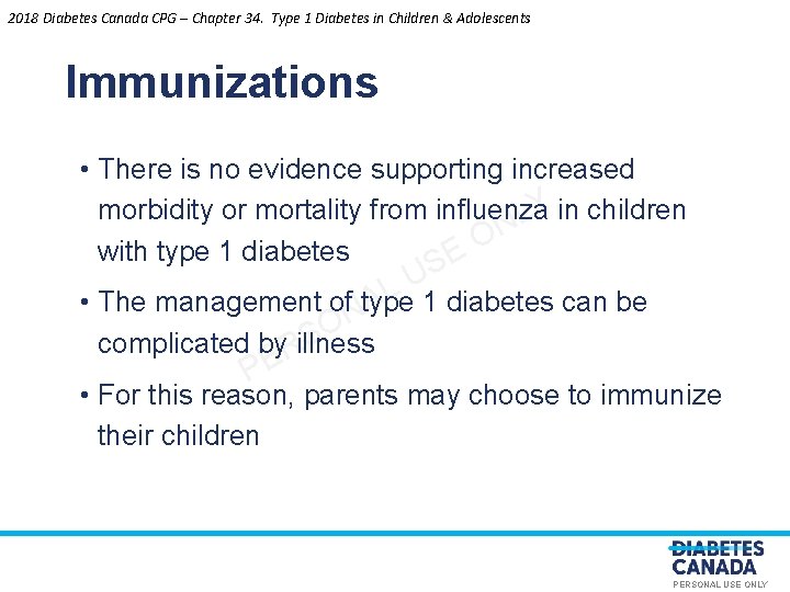 2018 Diabetes Canada CPG – Chapter 34. Type 1 Diabetes in Children & Adolescents