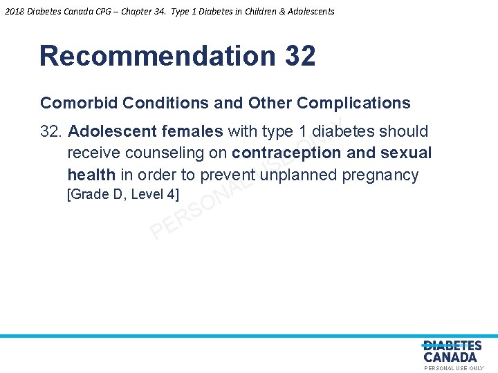 2018 Diabetes Canada CPG – Chapter 34. Type 1 Diabetes in Children & Adolescents