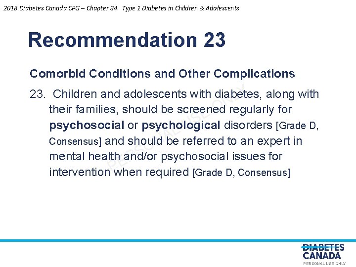 2018 Diabetes Canada CPG – Chapter 34. Type 1 Diabetes in Children & Adolescents