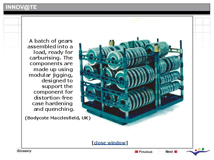 Sealed Quench Furnaces - Preparing Work for Processing A batch of gears assembled into Sealed Quench Furnaces - Preparing Work for Processing A batch of gears assembled into