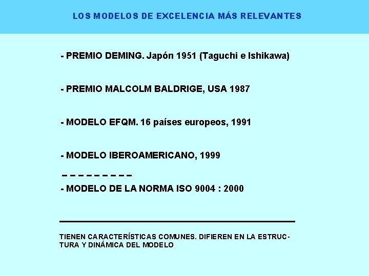 MODELOS DE GESTIN DE LA CALIDAD ORIENTADOS A