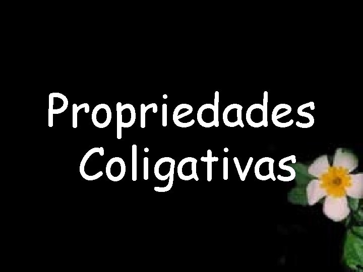 Propriedades Coligativas 