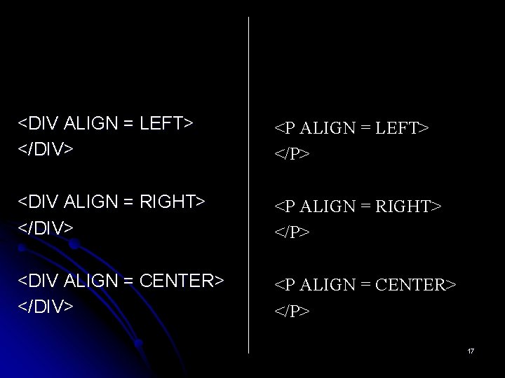 <DIV ALIGN = LEFT> </DIV> <P ALIGN = LEFT> </P> <DIV ALIGN = RIGHT>