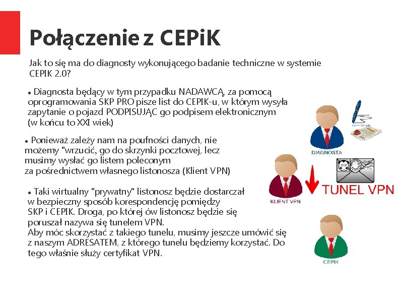 Połączenie z CEPi. K Jak to się ma do diagnosty wykonującego badanie techniczne w