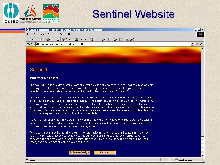 Sentinel Website 