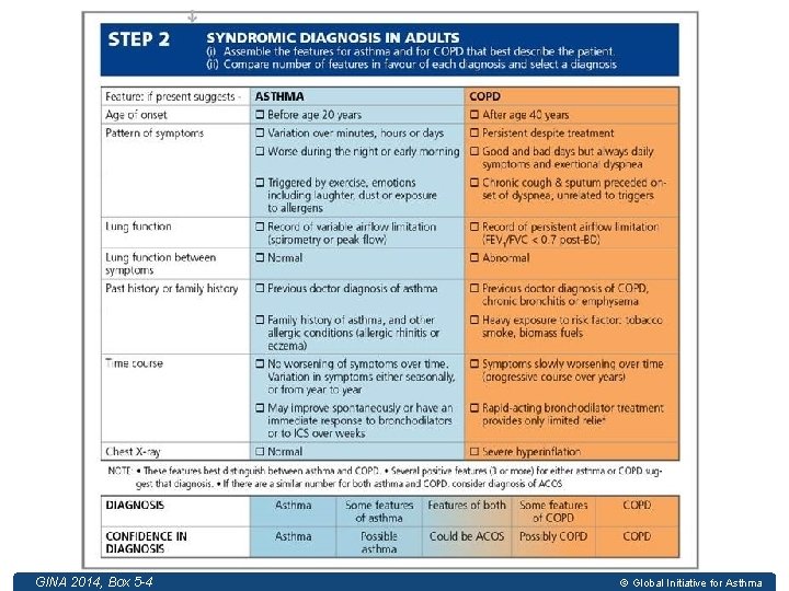 GINA 2014, Box 5 -4 GINA 2014 © Global Initiative for Asthma 