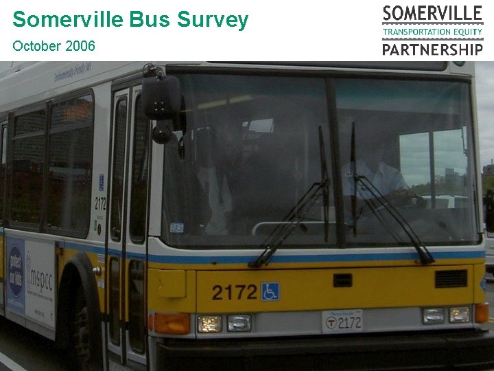 Somerville Bus Survey October 2006 