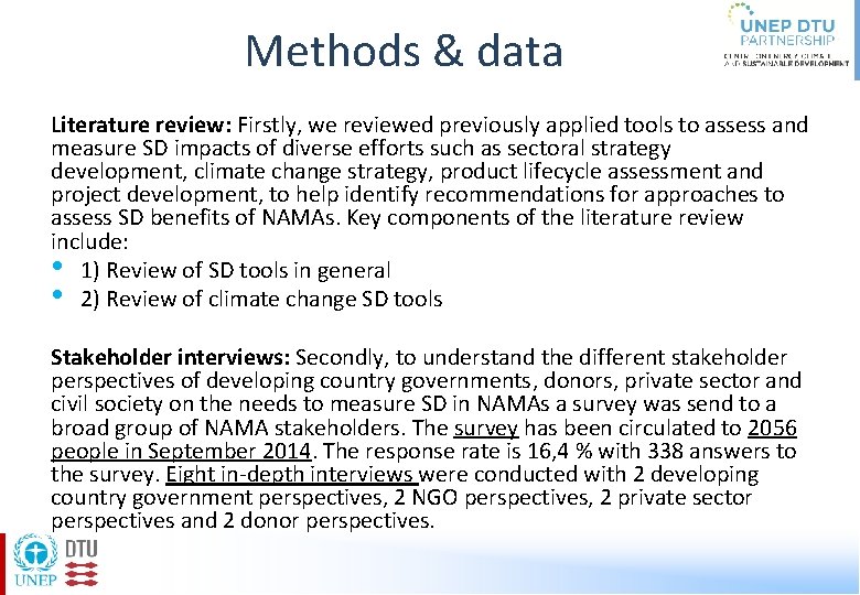 Methods & data Literature review: Firstly, we reviewed previously applied tools to assess and