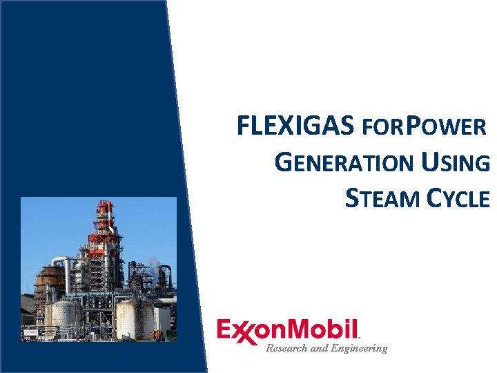 FLEXIGAS FOR POWER GENERATION USING STEAM CYCLE Research and Engineering 12 