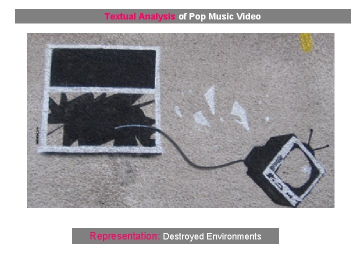 Textual Analysis of Pop Music Video Representation: Destroyed Environments 