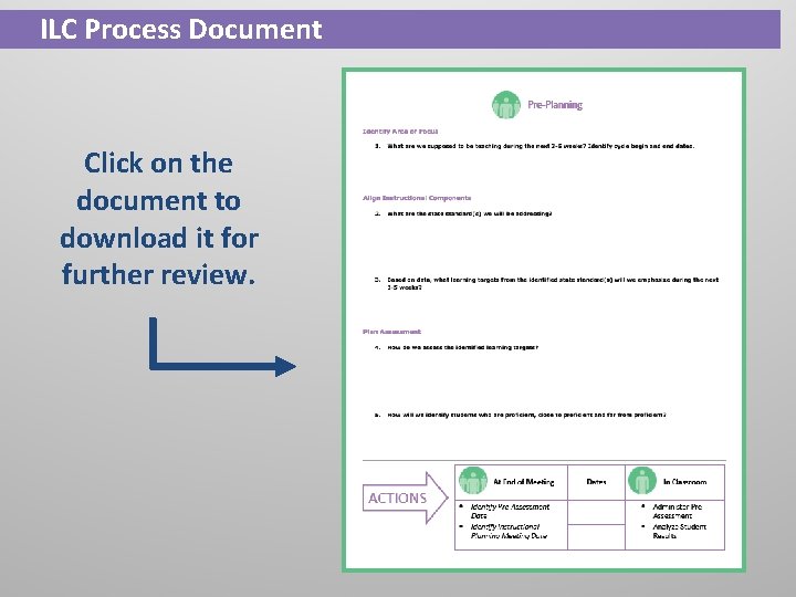 ILC Process Document Click on the document to download it for further review. 