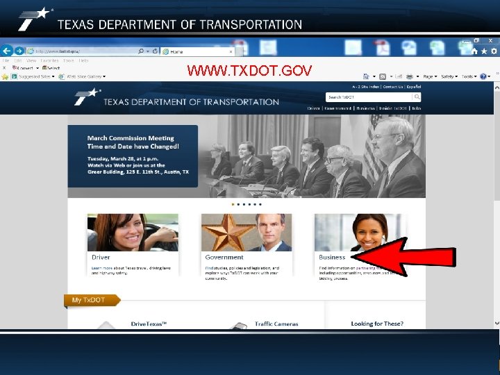 WWW. TXDOT. GOV Footer Text Date 