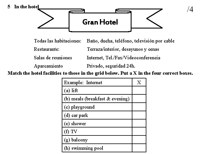 5 In the hotel /4 Gran Hotel Todas las habitaciones: Baño, ducha, teléfono, televisión