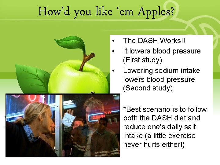 How’d you like ‘em Apples? • • The DASH Works!! It lowers blood pressure