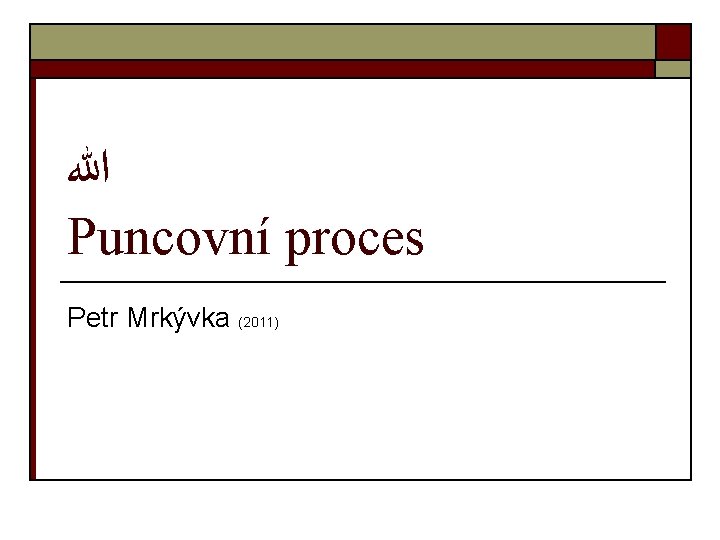  ﷲ Puncovní proces Petr Mrkývka (2011) 