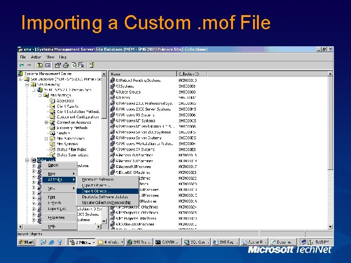 Importing a Custom. mof File 