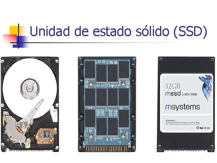 Unidad de estado sólido (SSD) Unidad de estado sólido (SSD)