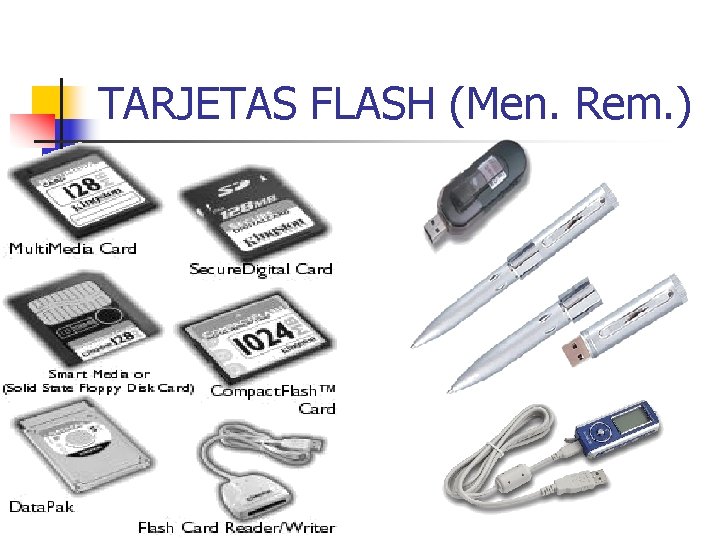 TARJETAS FLASH (Men. Rem. ) TARJETAS FLASH (Men. Rem. )