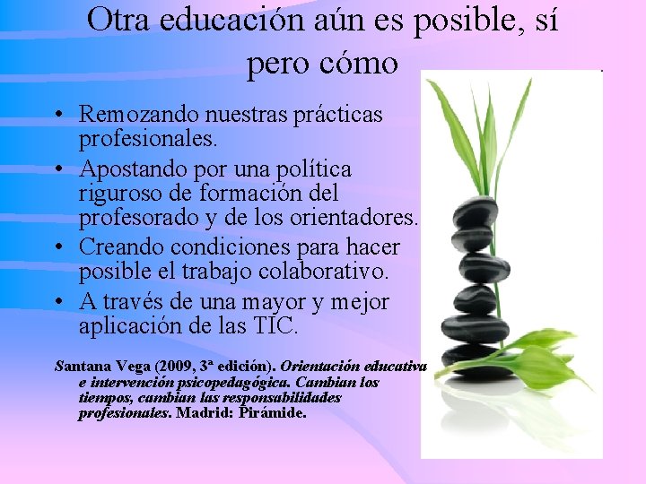 Otra educación aún es posible, sí pero cómo • Remozando nuestras prácticas profesionales. •