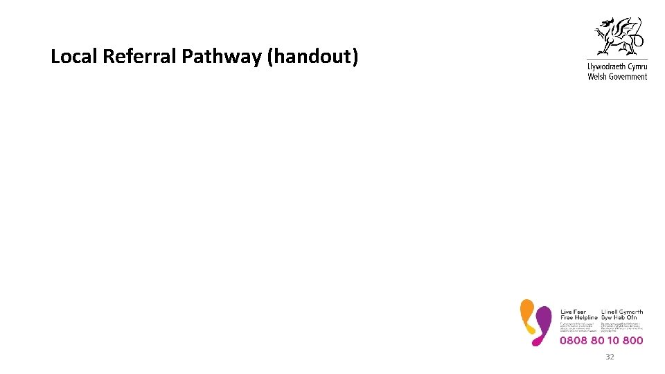 Local Referral Pathway (handout) 32 
