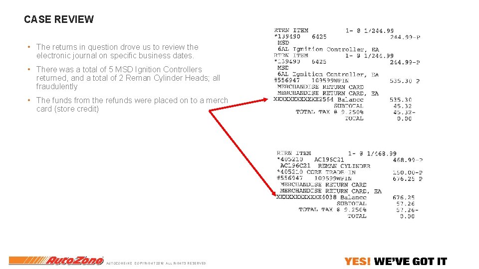 CASE REVIEW • The returns in question drove us to review the electronic journal CASE REVIEW • The returns in question drove us to review the electronic journal