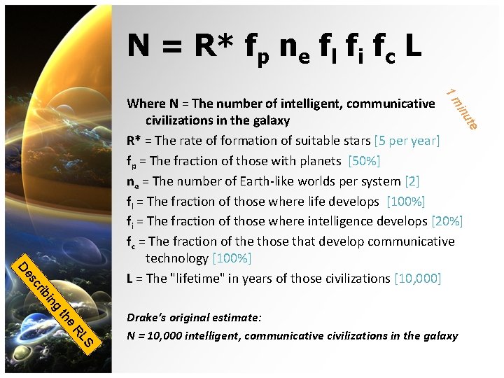 N = R* fp ne fl fi fc L 1 m te inu Where N = R* fp ne fl fi fc L 1 m te inu Where