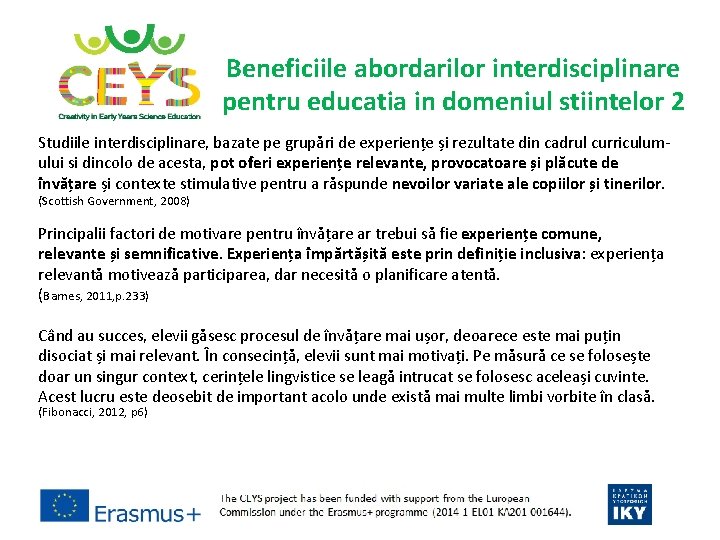 Beneficiile abordarilor interdisciplinare pentru educatia in domeniul stiintelor 2 Studiile interdisciplinare, bazate pe grupări