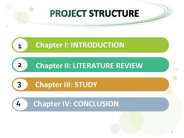 1 Chapter I: INTRODUCTION 2 Chapter II: LITERATURE REVIEW 3 Chapter III: STUDY 4