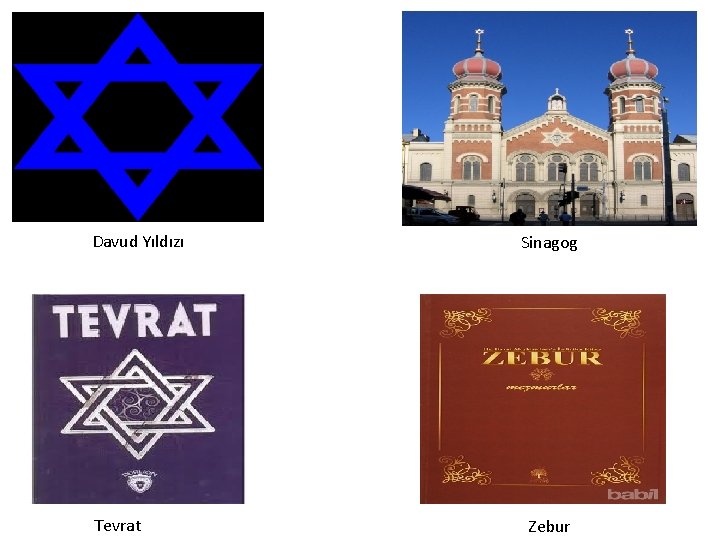 Davud Yıldızı Tevrat Sinagog Zebur 