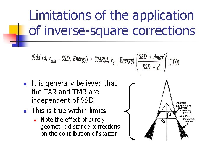 Limitations of the application of inverse-square corrections n n It is generally believed that