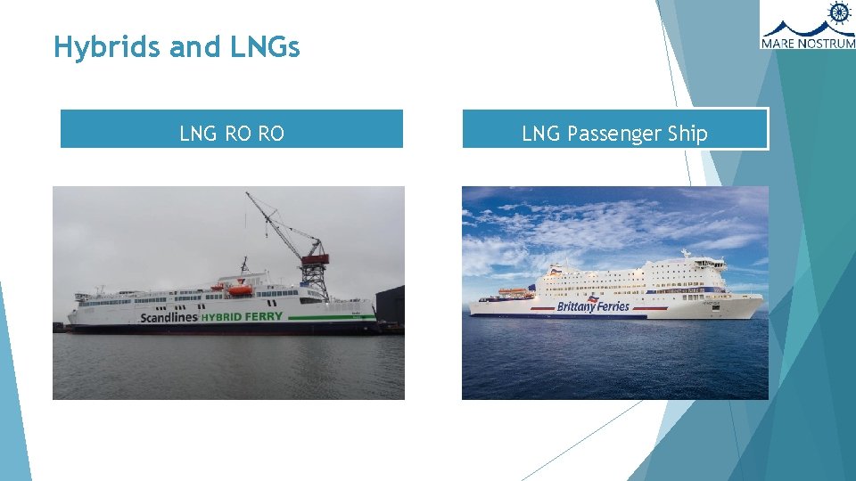 Hybrids and LNGs LNG RO RO LNG Passenger Ship 