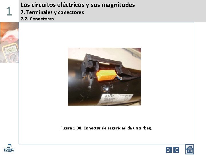 1 Los circuitos eléctricos y sus magnitudes 7. Terminales y conectores 7. 2. Conectores