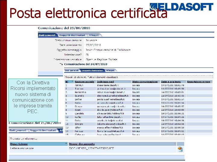 Posta elettronica certificata Con la Direttiva Ricorsi implementato nuovo sistema di comunicazione con le