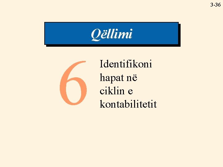 3 -36 Qëllimi 6 Identifikoni hapat në ciklin e kontabilitetit 