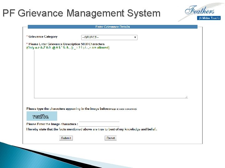 PF Grievance Management System 