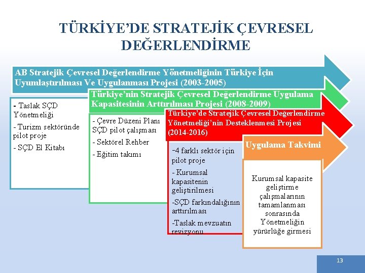 TÜRKİYE’DE STRATEJİK ÇEVRESEL DEĞERLENDİRME AB Stratejik Çevresel Değerlendirme Yönetmeliğinin Türkiye İçin Uyumlaştırılması Ve Uygulanması