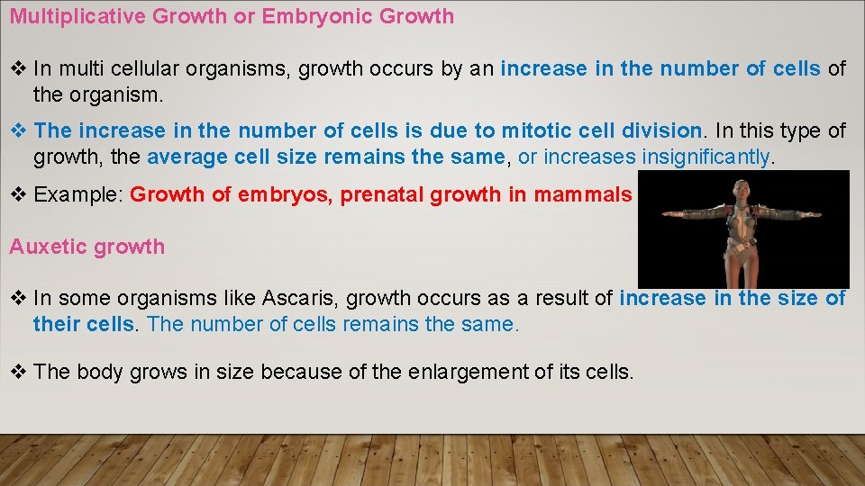 Growth v Growth is a gradual increase in